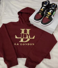 Load image into Gallery viewer, Burgundy Lalondon Hoodie
