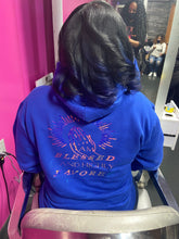 Load image into Gallery viewer, Royal Blue with halo graphics Lalondon Hoodie
